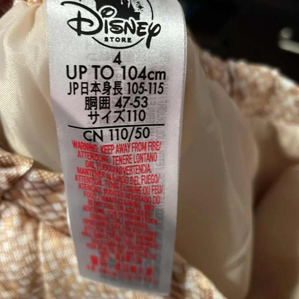 DISNEY STORE Moana Costume Skirt Tassel Kids Size 4 Floral Hawaiian & Bikini Top - Picture 8 of 11